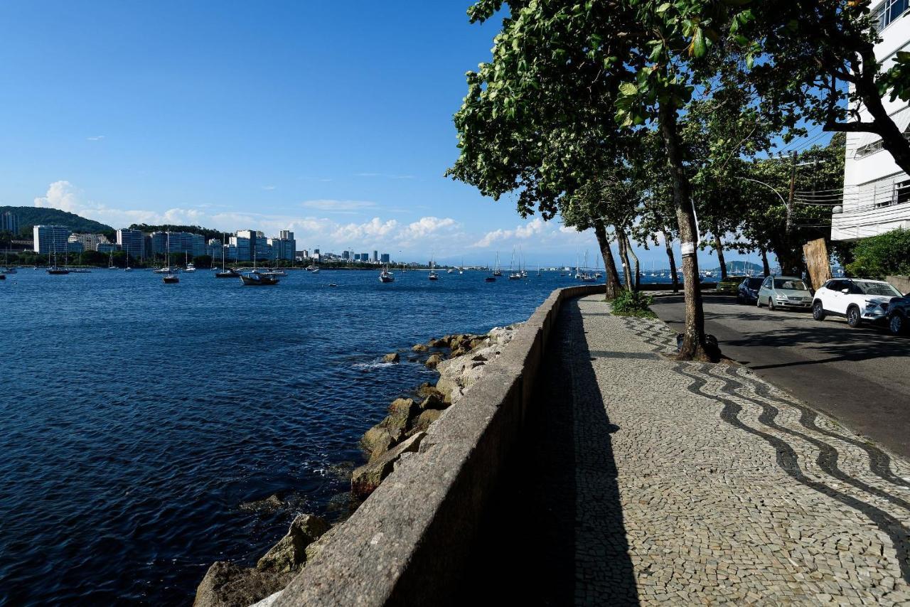 2 Quartos Na Urca Com Vista Para Baia De Guanabara A 700M Pao De Acucar Com Cozinha Completa E Wi-Fi - Bares, Restaurantes E Comercio Local A Poucos Metros ריו דה ז'ניירו מראה חיצוני תמונה