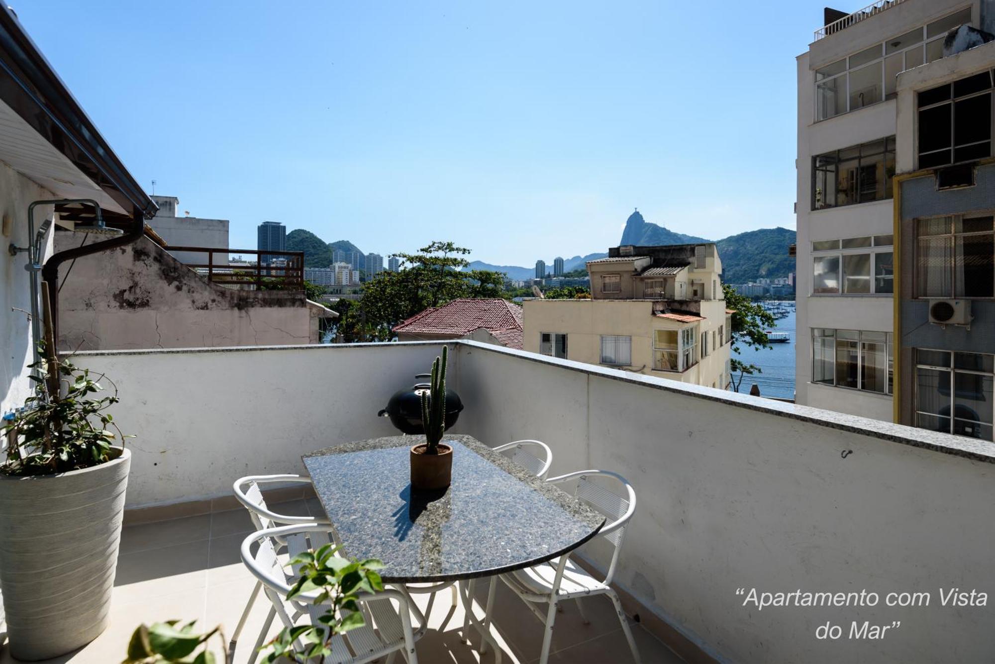 2 Quartos Na Urca Com Vista Para Baia De Guanabara A 700M Pao De Acucar Com Cozinha Completa E Wi-Fi - Bares, Restaurantes E Comercio Local A Poucos Metros ריו דה ז'ניירו מראה חיצוני תמונה